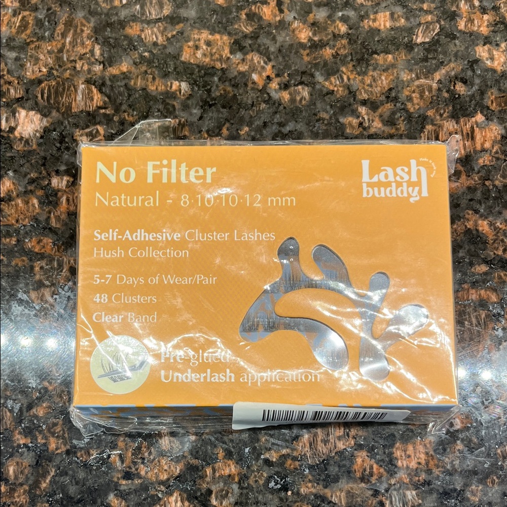 No Filter Natural Self-Adhesive Cluster Lashes - Clear Band
